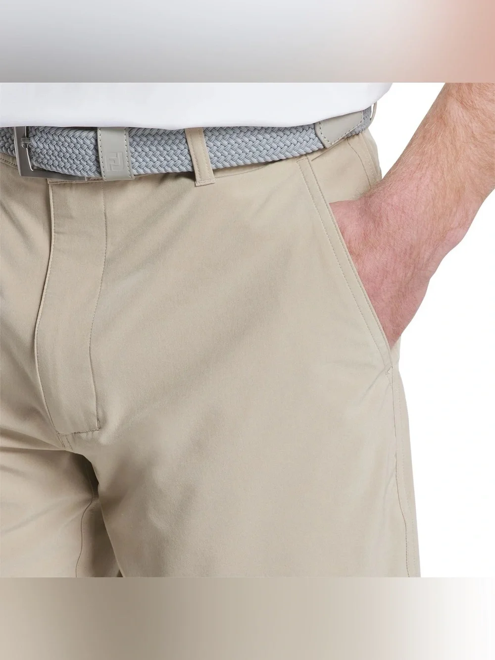 FootJoy Lightweight Golf Shorts NWT Men’s 38 Khaki 9” Inseam Performance Stretch - Picture 3 of 15